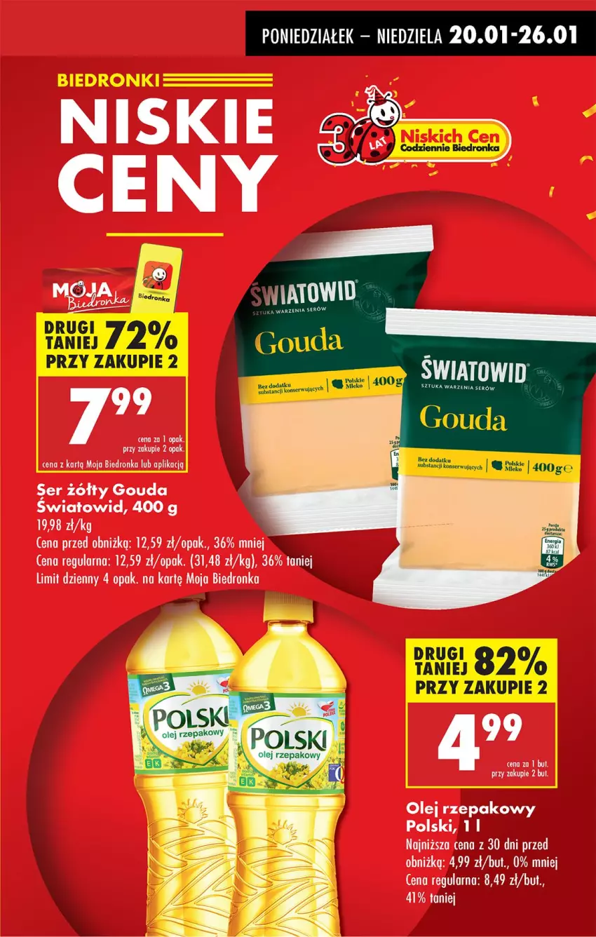 Gazetka promocyjna Biedronka - Od Poniedziałku - ważna 20.01 do 25.01.2025 - strona 7 - produkty: Fa, Gouda, Ser