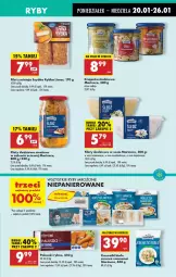 Gazetka promocyjna Biedronka - Od Poniedziałku - Gazetka - ważna od 25.01 do 25.01.2025 - strona 39 - produkty: Sos, Mus, Płaty śledziowe, Filet z mintaja, Paluszki rybne, Krajanka śledziowa, Krewetki, Mintaj, Lisner