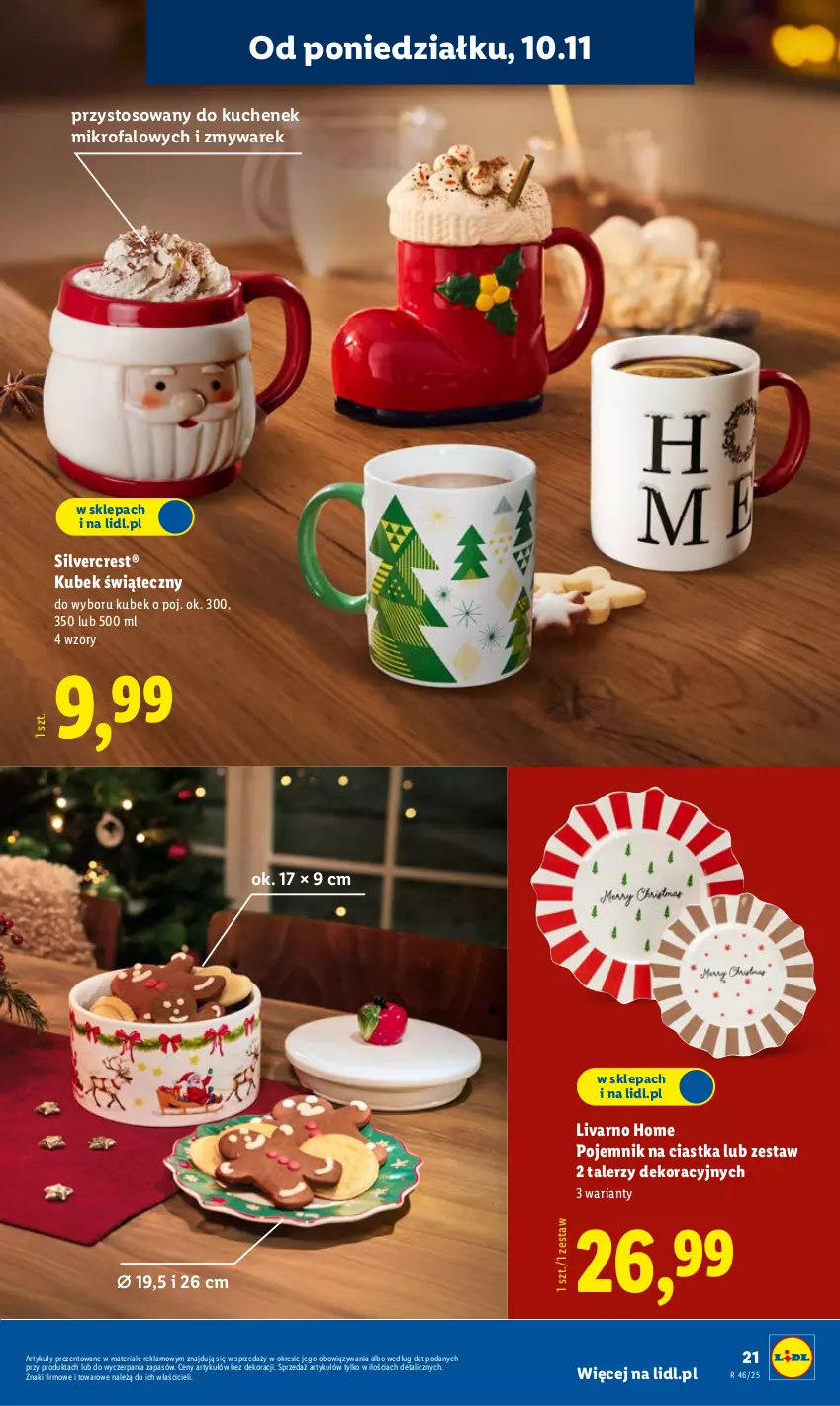 Gazetka promocyjna Lidl - GAZETKA - ważna 10.11 do 15.11.2025 - strona 25 - produkty: Ciastka, Fa, Ivar, Kubek, Pojemnik, Silvercrest, Talerz