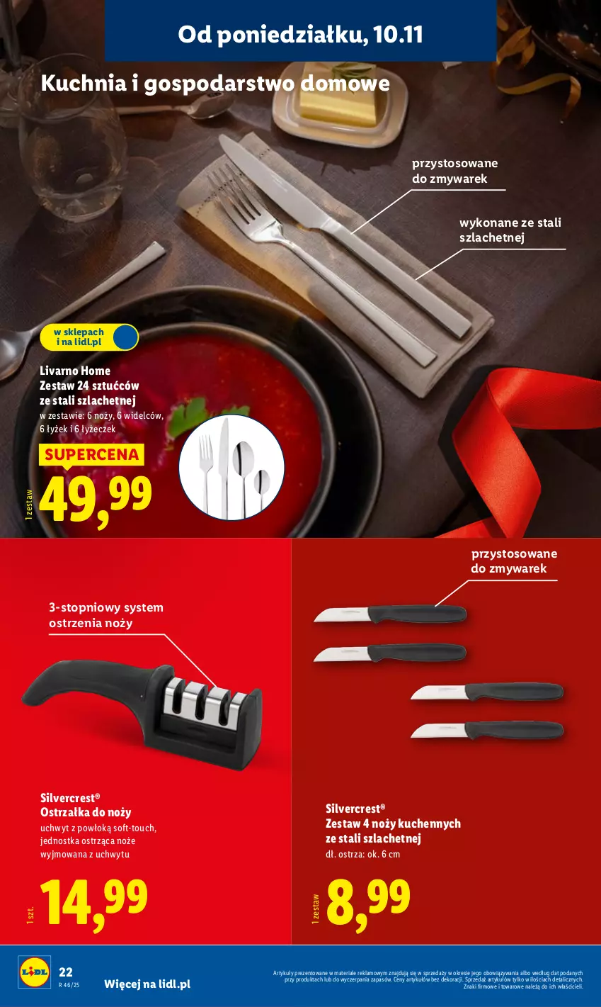 Gazetka promocyjna Lidl - GAZETKA - ważna 10.11 do 15.11.2025 - strona 26 - produkty: Ivar, Kuchnia, Noż, Ostrzałka do noży, Silvercrest, Top