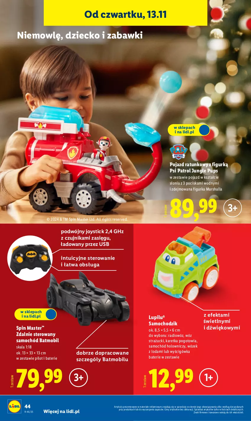 Gazetka promocyjna Lidl - GAZETKA - ważna 10.11 do 15.11.2025 - strona 48 - produkty: Chodzik, Mars, Mobil, Pojazd, Psi Patrol, Samochód, Ser, Wóz strażacki, Wózek