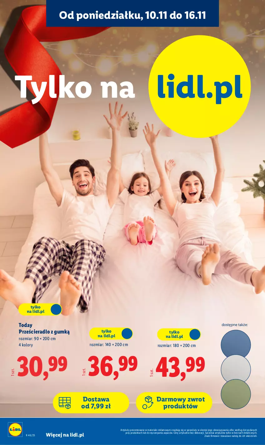 Gazetka promocyjna Lidl - GAZETKA - ważna 10.11 do 15.11.2025 - strona 8 - produkty: Prześcieradło