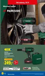 Gazetka promocyjna Lidl - GAZETKA - Gazetka - ważna od 15.11 do 15.11.2025 - strona 52 - produkty: Parkside, Ser, Walizka, Warka, Ogród, Klucz udarowy, Akumulator