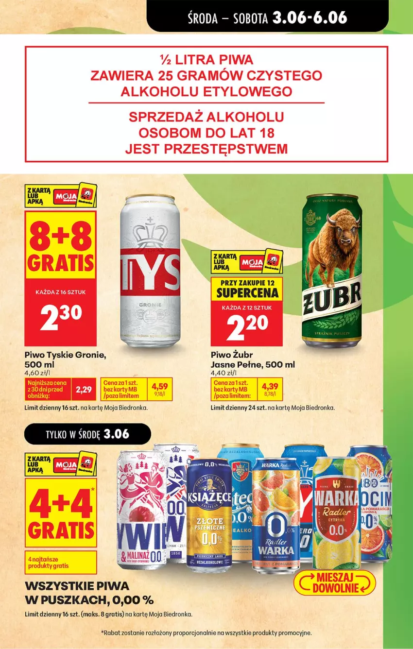 Gazetka promocyjna Biedronka - Od Środy - ważna 03.06 do 04.06.2026 - strona 11 - produkty: Gra, Piwa, Piwo, Por, Tyskie