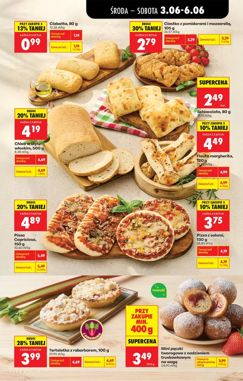 Gazetka promocyjna Biedronka - Od Środy - ważna 03.06 do 04.06.2026 - strona 37 - produkty: Chia, Chleb, Ciabatta, Pizza, Salami, Tarta