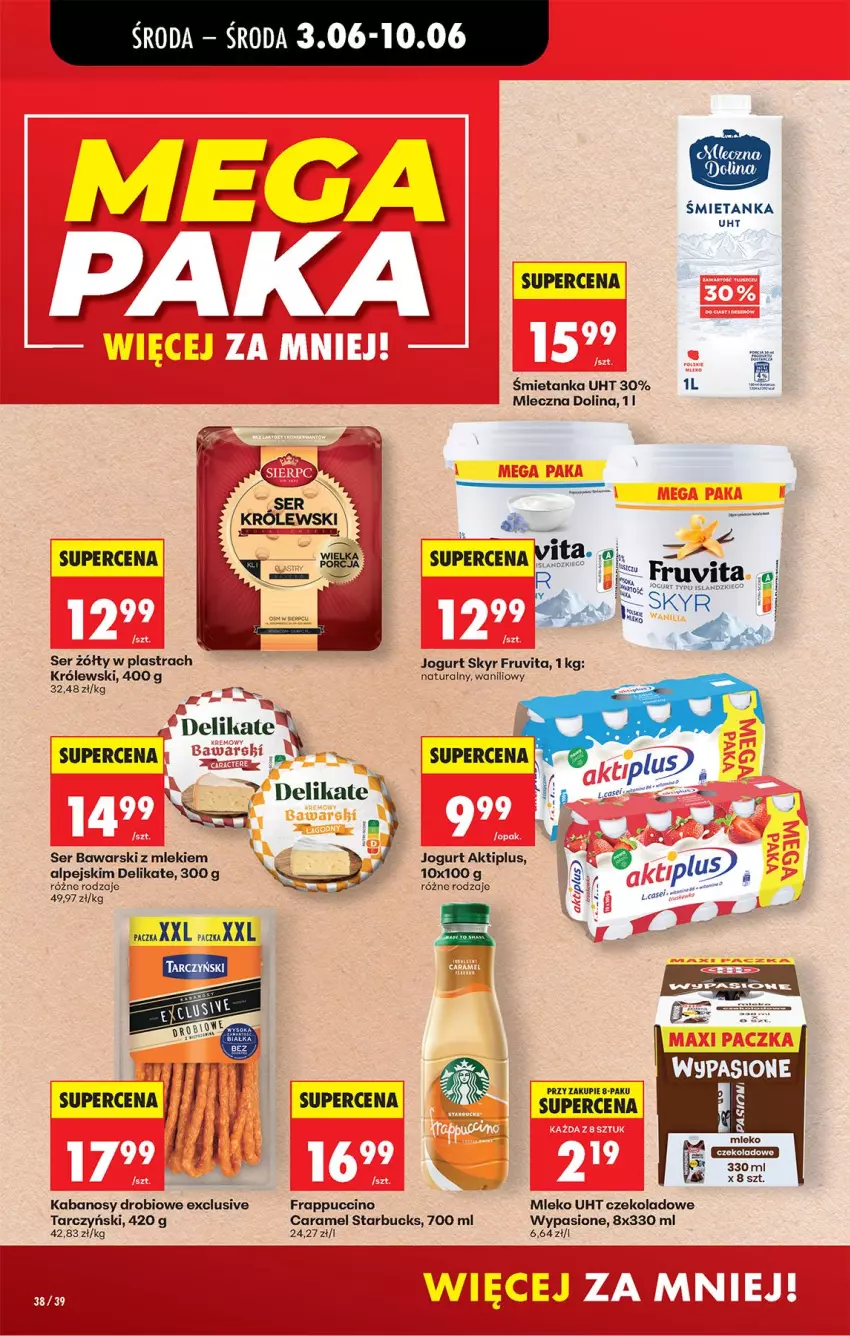 Gazetka promocyjna Biedronka - Od Środy - ważna 03.06 do 04.06.2026 - strona 40 - produkty: Aktiplus, Isla, Jogurt, Kabanos, Królewski, Mleko, Ser, Tarczyński