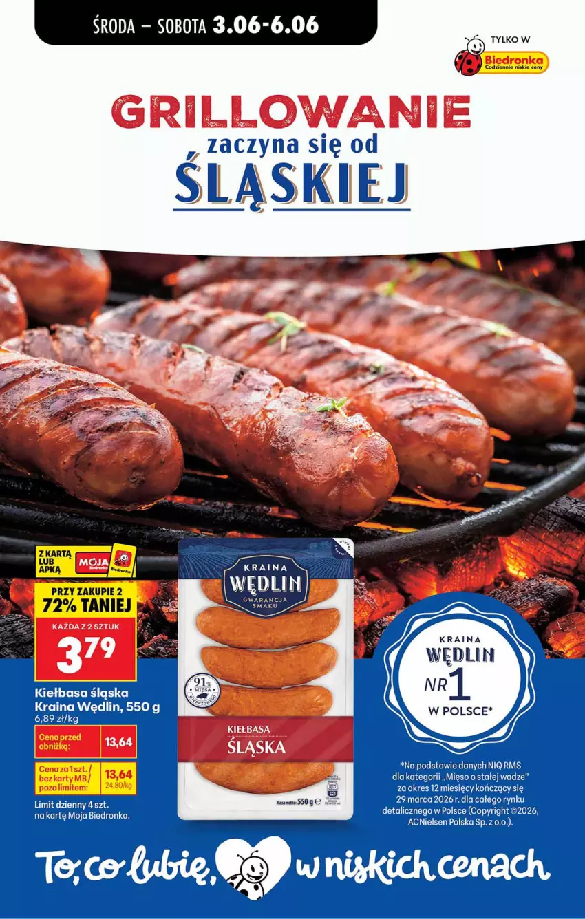 Gazetka promocyjna Biedronka - Od Środy - ważna 03.06 do 04.06.2026 - strona 49 - produkty: Kiełbasa, Kiełbasa śląska, Mięso, Ryż