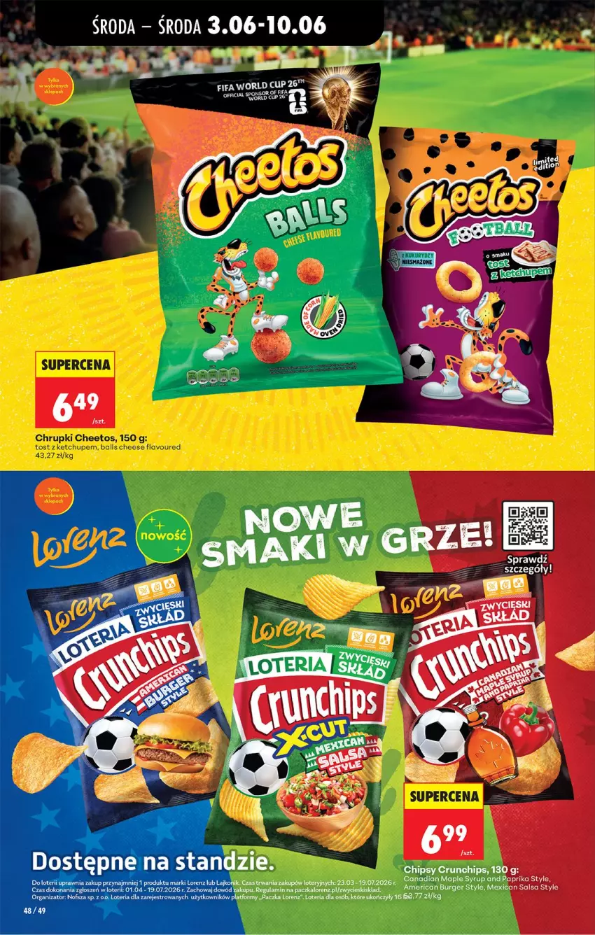 Gazetka promocyjna Biedronka - Od Środy - ważna 03.06 do 04.06.2026 - strona 56 - produkty: Burger, Chipsy, Crunchips, Fa, Lorenz, Salsa