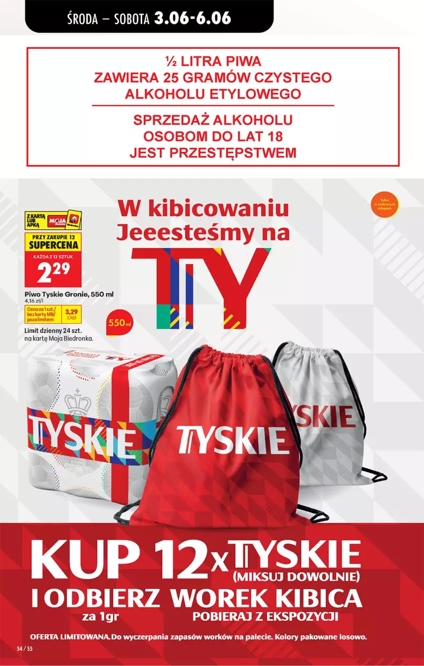 Gazetka promocyjna Biedronka - Od Środy - ważna 03.06 do 04.06.2026 - strona 62 - produkty: Fa, Piwo, Tyskie