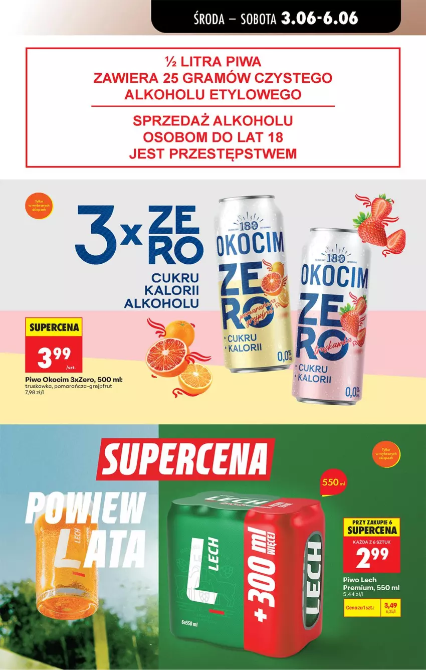 Gazetka promocyjna Biedronka - Od Środy - ważna 03.06 do 04.06.2026 - strona 63 - produkty: Grejpfrut, Koc, Lech Premium, Okocim, Piwo