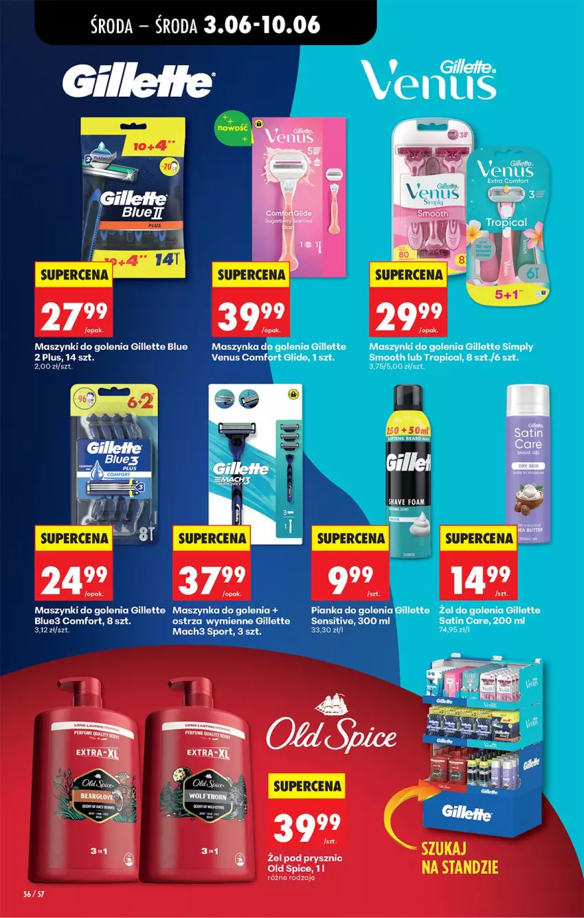 Gazetka promocyjna Biedronka - Od Środy - ważna 03.06 do 04.06.2026 - strona 64 - produkty: Gillette, Mach3, Maszynka, Maszynka do golenia, Pianka do golenia, Szynka, Venus