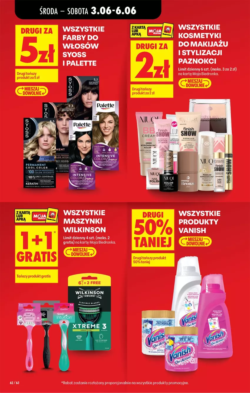 Gazetka promocyjna Biedronka - Od Środy - ważna 03.06 do 04.06.2026 - strona 70 - produkty: Fa, Gra, Makijaż, Por, Syoss, Vanish