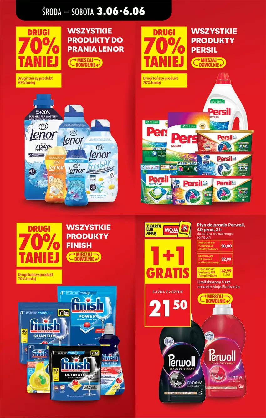 Gazetka promocyjna Biedronka - Od Środy - ważna 03.06 do 04.06.2026 - strona 71 - produkty: Finish, Lenor, Persil, Perwoll, Płyn do prania