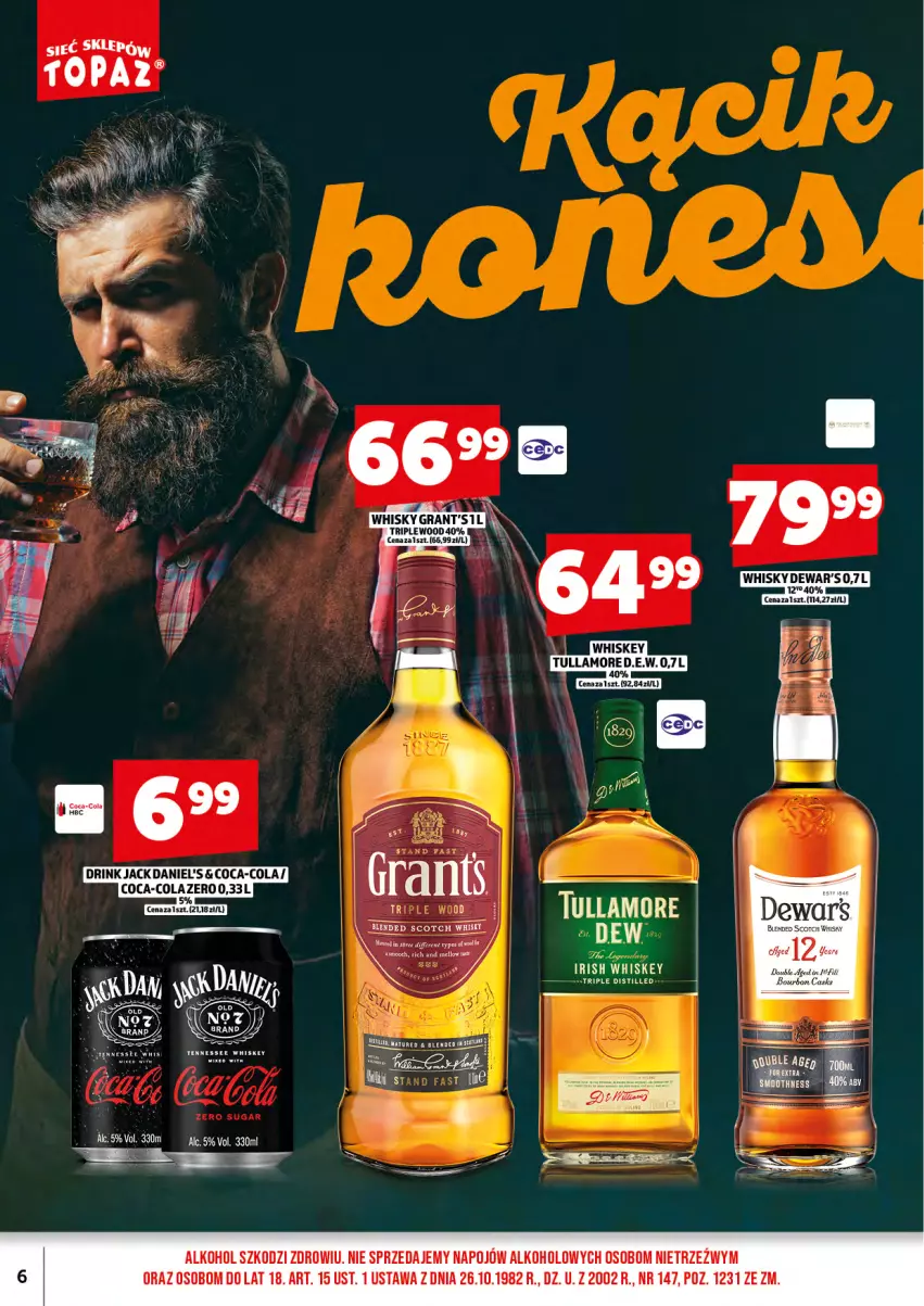 Gazetka promocyjna Topaz - Gazetka - ważna 01.08 do 17.08.2025 - strona 8 - produkty: Bourbon, Gra, Whisky