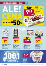 Gazetka promocyjna Aldi - ALE! CENA w ALDI - Gazetka - ważna od 13.02 do 13.02.2021 - strona 6 - produkty: Mozzarella, Top, Ser, Mleczna Rzeka, Jogurt, Lodówka, Tera, Sałat, Masło, Mleko