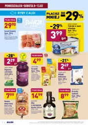 Gazetka promocyjna Aldi - ALE! CENA w ALDI - Gazetka - ważna od 13.02 do 13.02.2021 - strona 8 - produkty: Piec, Wiórki kokosowe, Sos, Oleofarm, Ostropes, Kawa, Chrupki, Tera, Smalec, Pieczywo, Tuńczyk, King’s Crown, Oleo, Olej, Kokos, Fa