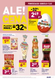 Gazetka promocyjna Aldi - ALE! CENA w ALDI - Gazetka - ważna od 13.02 do 13.02.2021 - strona 9 - produkty: Hoop, Sok, Ryż, Słodka Chwila, Kawa, Tera, Dr. Oetker, Kubuś, Haribo, Kinder, Jabłka