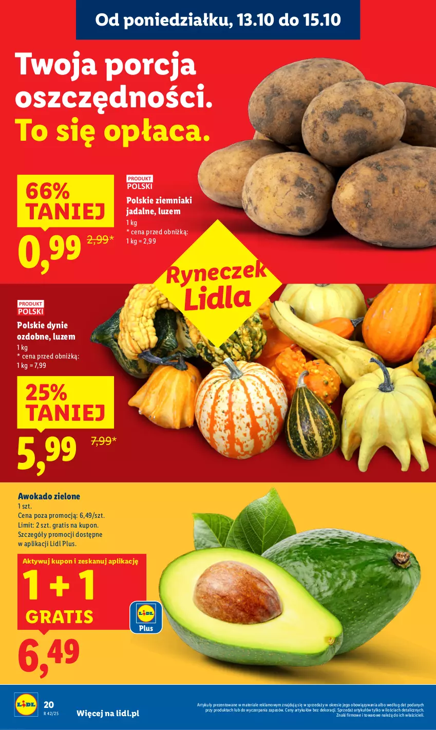 Gazetka promocyjna Lidl - GAZETKA - ważna 13.10 do 15.10.2025 - strona 20 - produkty: Gra, Por, Ziemniaki