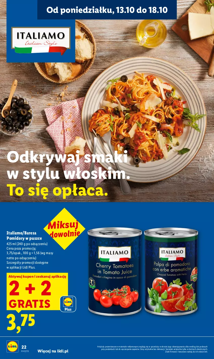 Gazetka promocyjna Lidl - GAZETKA - ważna 13.10 do 15.10.2025 - strona 22 - produkty: Gra, Pomidory