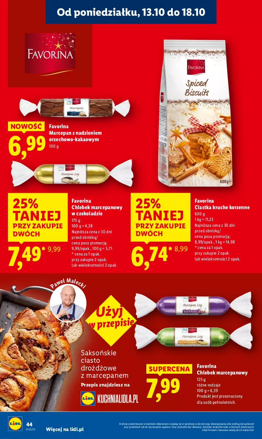 Gazetka promocyjna Lidl - GAZETKA - ważna 13.10 do 15.10.2025 - strona 44 - produkty: Chleb, Ciastka, Fa, Kakao