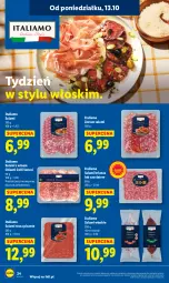 Gazetka promocyjna Lidl - GAZETKA - Gazetka - ważna od 15.10 do 15.10.2025 - strona 24 - produkty: Salami, Chianti, Chia