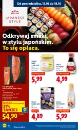 Gazetka promocyjna Lidl - GAZETKA - Gazetka - ważna od 15.10 do 15.10.2025 - strona 36 - produkty: Ryż do sushi, Sos, Ryż, Ocet ryżowy, Sos sojowy, Sushi, Ocet, Imbir