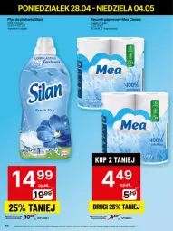 Gazetka promocyjna Delikatesy Centrum - Franczyza DC18 Poniedziałek - Gazetka - ważna od 04.05 do 04.05.2025 - strona 40 - produkty: Rum, Papier, Silan, Płyn do płukania, Ręcznik, Rolki