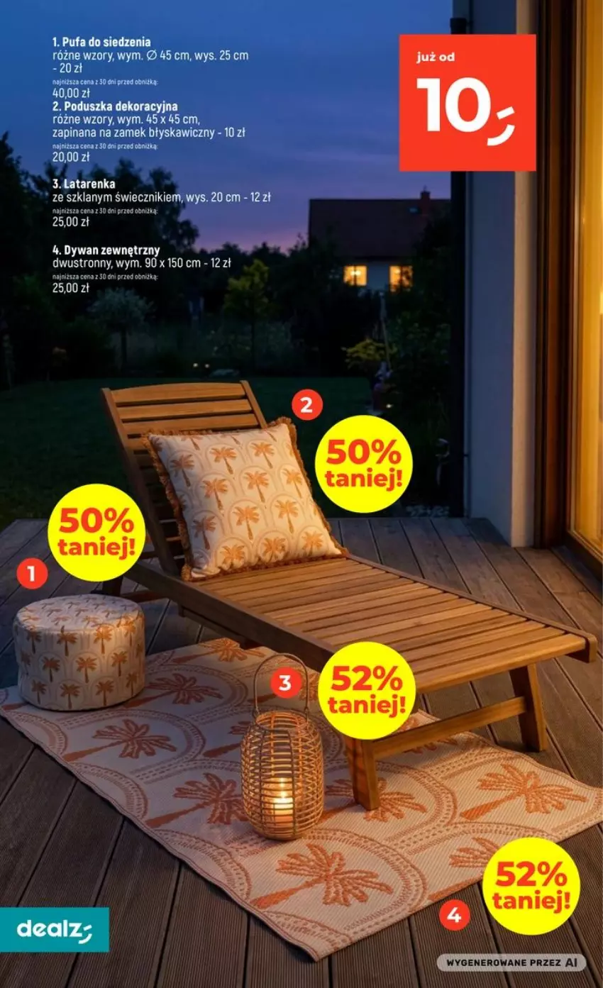 Gazetka promocyjna Dealz - NOWA GAZETKA - ważna 27.08 do 02.09.2026 - strona 40 - produkty: Dywan, Fa, Latarenka, Poduszka, Poduszka dekoracyjna, Puf