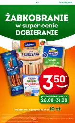 Gazetka promocyjna Żabka - Gazetka - ważna od 10.09 do 10.09.2024 - strona 18 - produkty: Serek puszysty, Ser, Piątnica, Parówki, Tran, Tarczyński, Serek, Hochland, Kabanos, Gouda, Berlinki