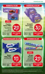 Gazetka promocyjna Żabka - Gazetka - ważna od 10.09 do 10.09.2024 - strona 3 - produkty: Milky Way, Sati, Mentos, Baton, Oreo, Brownie, Milka