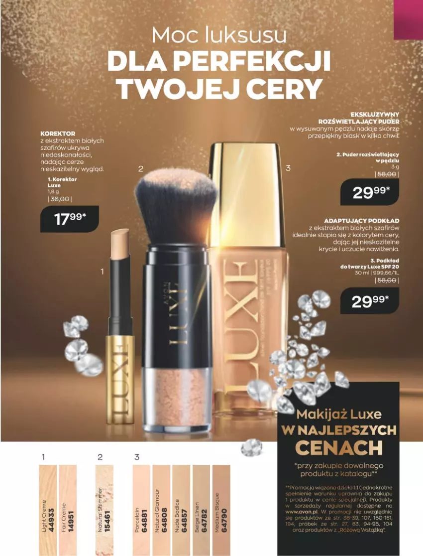 Gazetka promocyjna Avon - Marzec - ważna 01.03 do 31.03.2021 - strona 103 - produkty: Podkład, Por, Puder, Ziaja