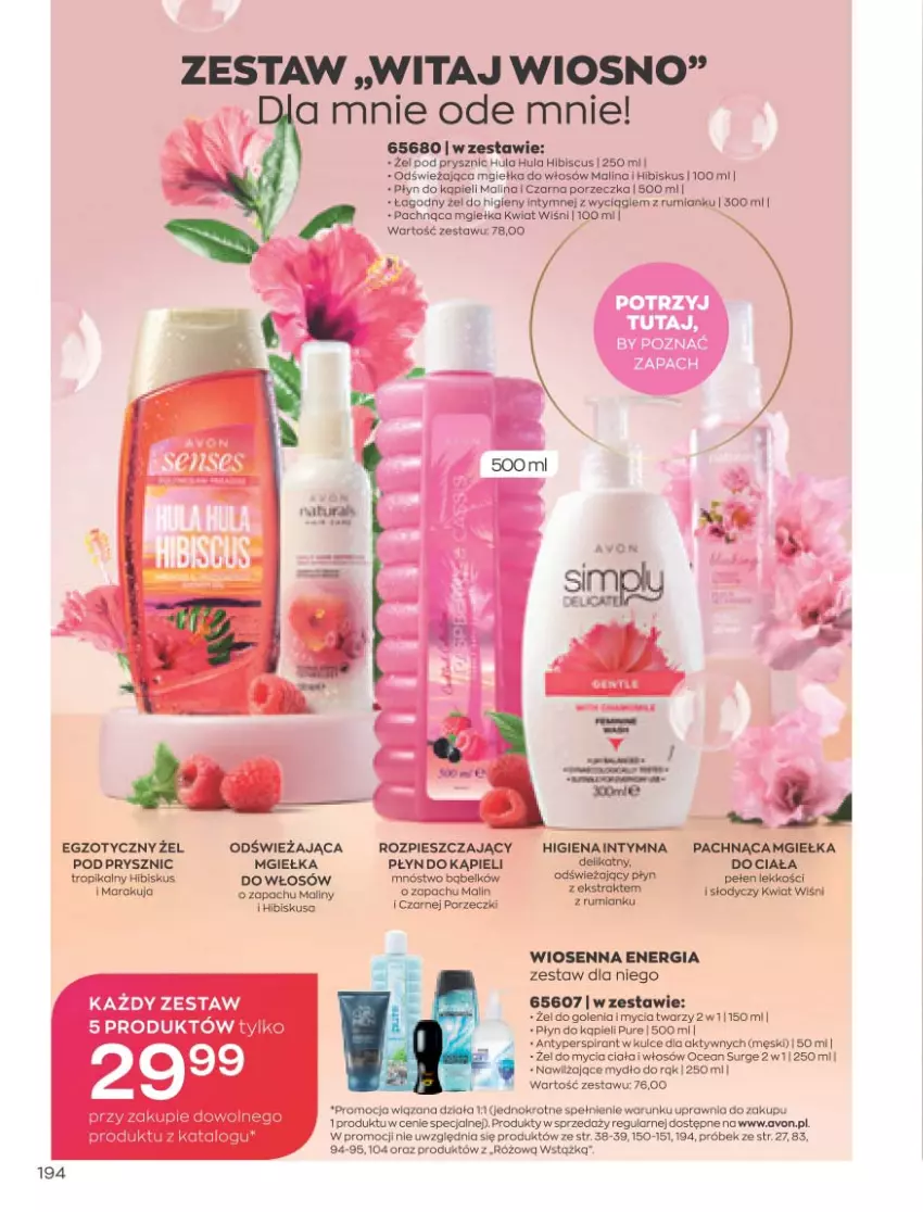 Gazetka promocyjna Avon - Marzec - ważna 01.03 do 31.03.2021 - strona 190 - produkty: Antyperspirant, BIC, Fa, Hibiskus, Maliny, Mydło, Płyn do kąpieli, Por, Pur, Rum