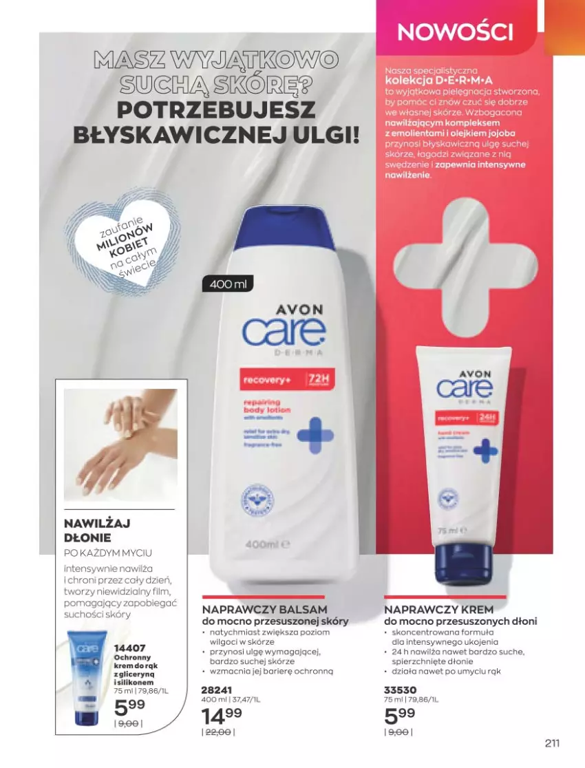 Gazetka promocyjna Avon - Marzec - ważna 01.03 do 31.03.2021 - strona 207 - produkty: Krem do rąk, LG, Olej