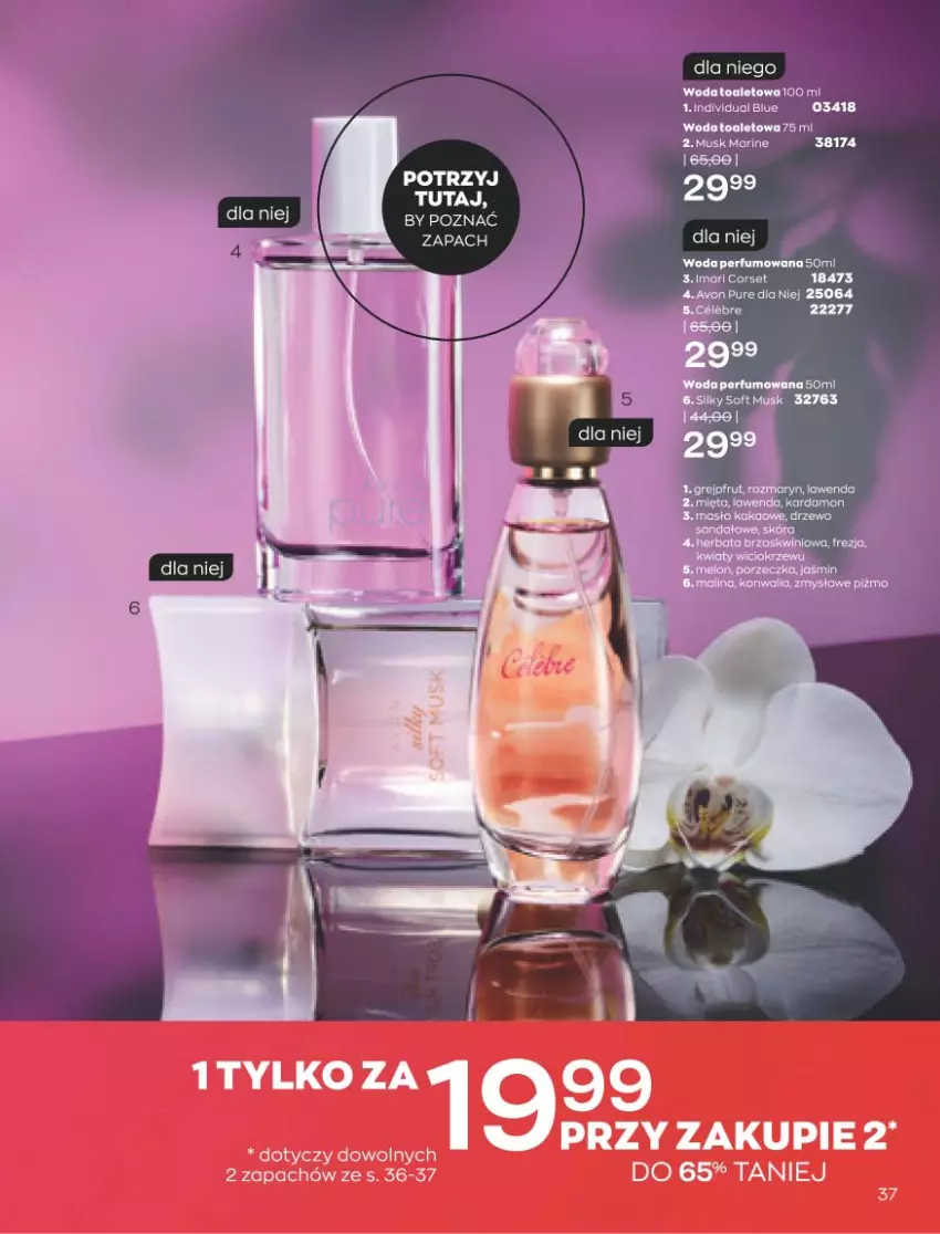 Gazetka promocyjna Avon - Marzec - ważna 01.03 do 31.03.2021 - strona 37 - produkty: Mus, Perfum, Pur, Woda, Woda perfumowana, Woda toaletowa