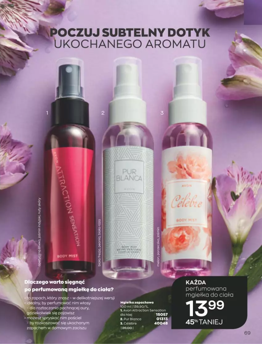 Gazetka promocyjna Avon - Marzec - ważna 01.03 do 31.03.2021 - strona 65 - produkty: Fa, Kosz, Perfum, Pur, Róża