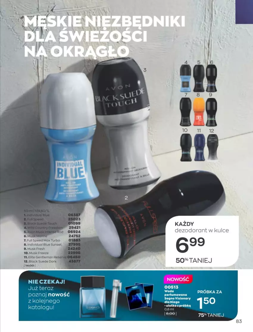 Gazetka promocyjna Avon - Marzec - ważna 01.03 do 31.03.2021 - strona 79 - produkty: Dezodorant, Lack, Mus, Ser