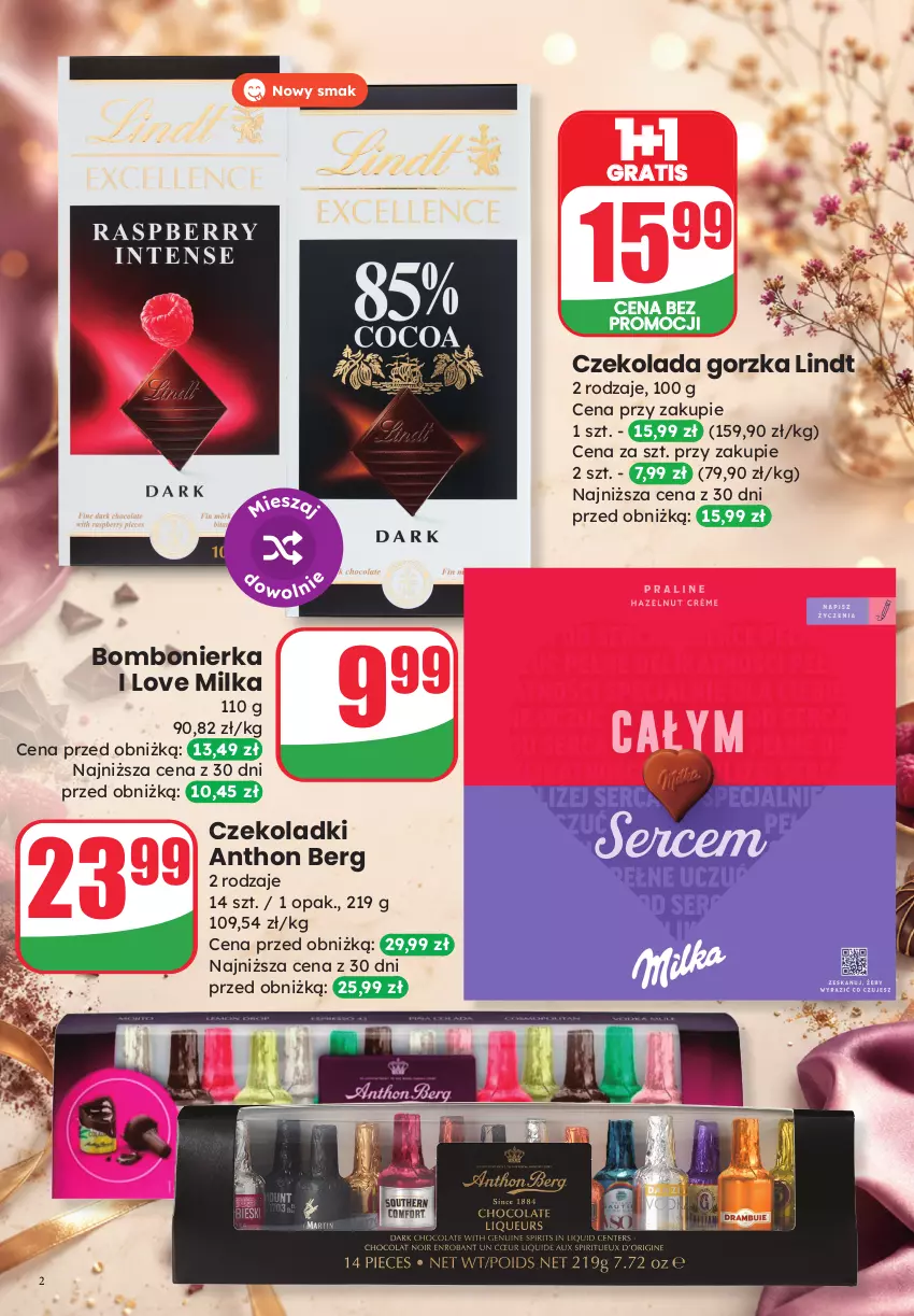 Gazetka promocyjna Dino - Katalog - Dzień Ojca 2026 - ważna 19.06 do 23.06.2026 - strona 2 - produkty: Czekolada, Czekolada gorzka, Gra, Lindt, Milka