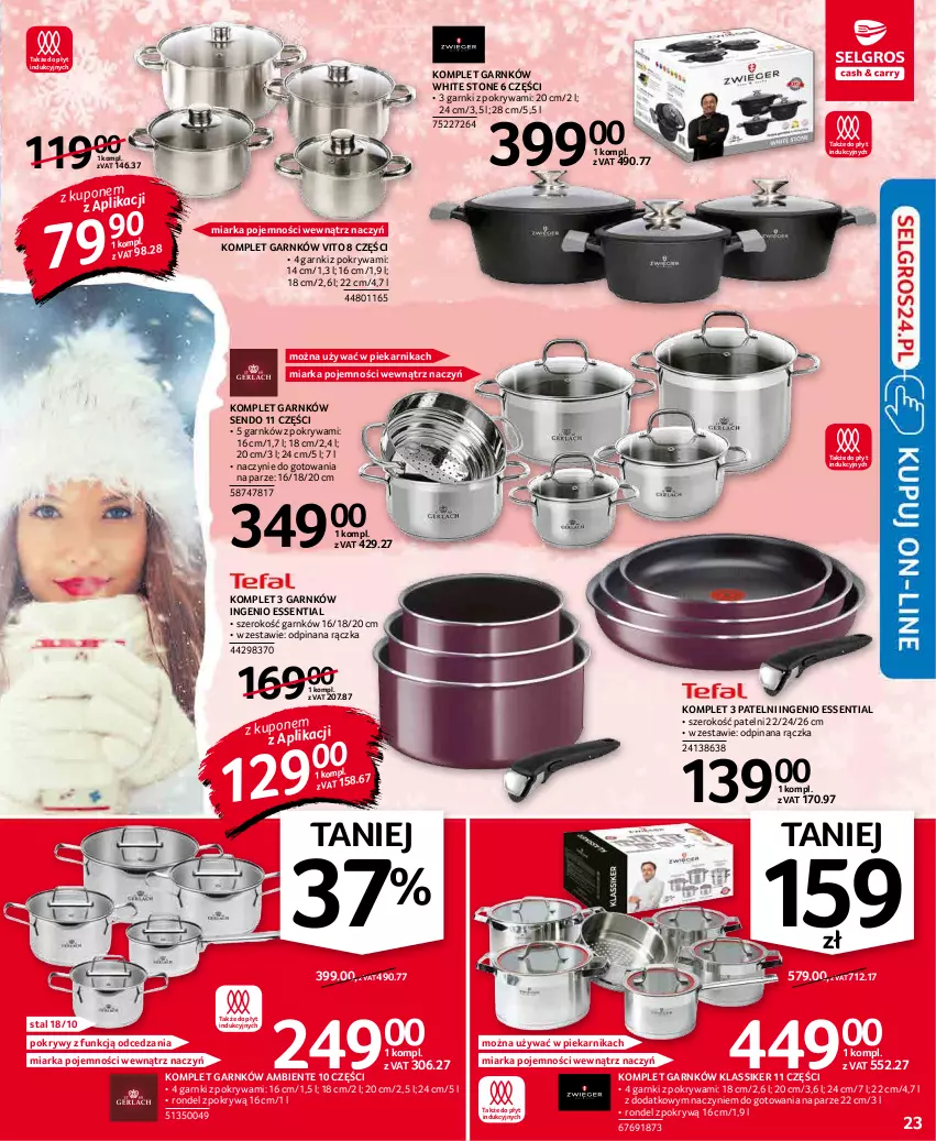 Gazetka promocyjna Selgros - Oferta przemysłowa - ważna 07.01 do 19.01.2022 - strona 23 - produkty: Miarka, Piekarnik, Pokrywa, Rondel