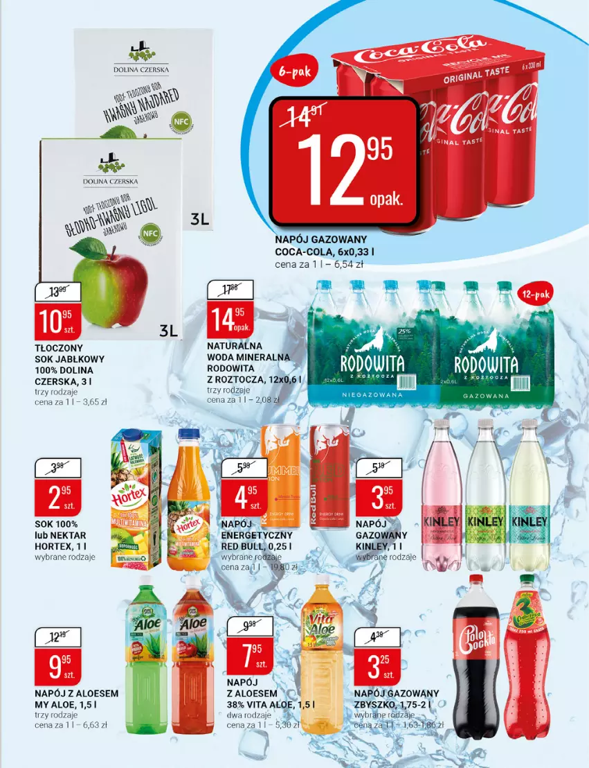 Gazetka promocyjna Bi1 - Na upalne dni - ważna 27.07 do 02.08.2022 - strona 9 - produkty: Coca-Cola, Hortex, Napój, Napój gazowany, Nektar, Red Bull, Sok, Sok jabłkowy