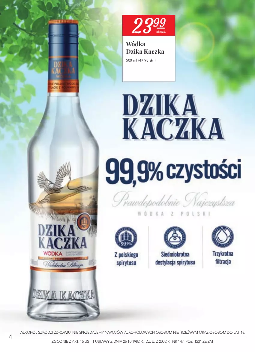 Gazetka promocyjna Stokrotka - Katalog Euro 2020 - ważna 10.06 do 30.06.2021 - strona 4 - produkty: Kaczka, Wódka