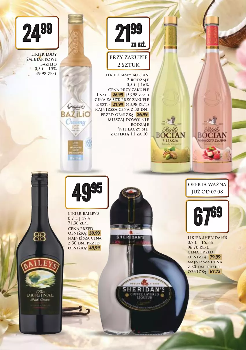 Gazetka promocyjna Dino - Katalog alkoholowyㅤ - ważna 10.08 do 14.08.2026 - strona 18 - produkty: Biały Bocian, Likier, Lody