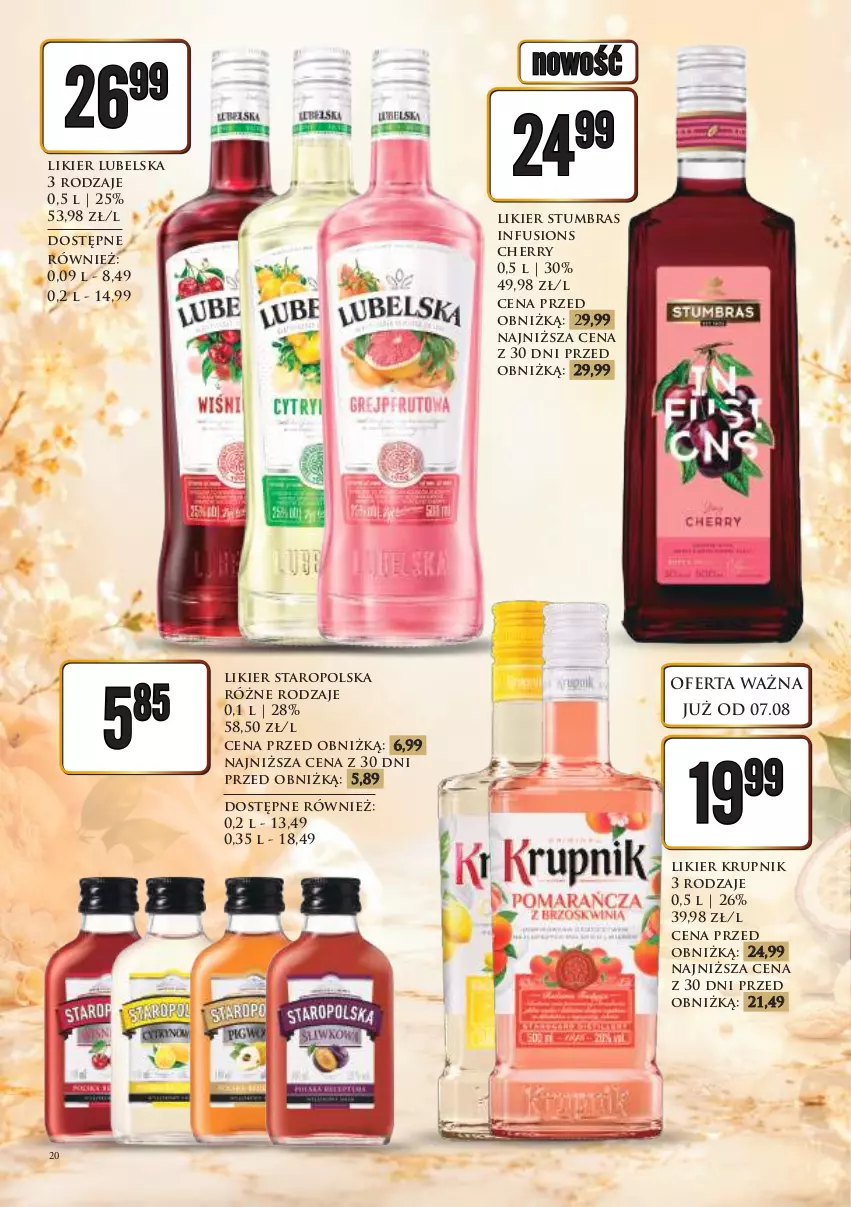 Gazetka promocyjna Dino - Katalog alkoholowyㅤ - ważna 10.08 do 14.08.2026 - strona 20 - produkty: Fusion, Krupnik, Likier