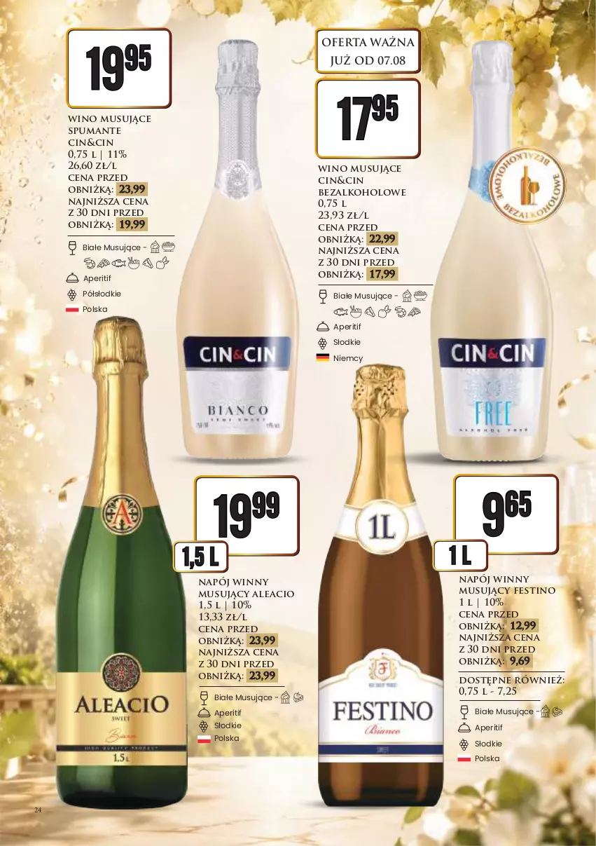 Gazetka promocyjna Dino - Katalog alkoholowyㅤ - ważna 10.08 do 14.08.2026 - strona 24 - produkty: Mus, Napój, Puma, Wino, Wino musujące