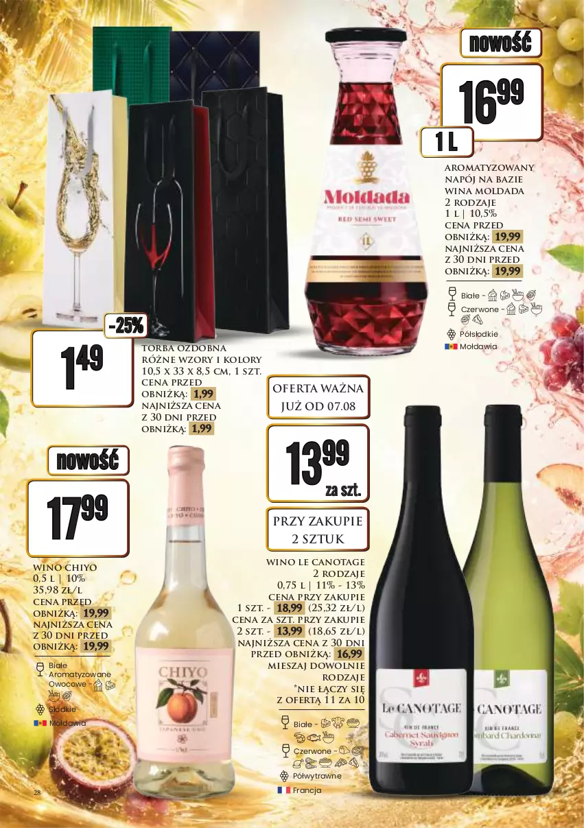 Gazetka promocyjna Dino - Katalog alkoholowyㅤ - ważna 10.08 do 14.08.2026 - strona 28 - produkty: Dada, Napój, Torba, Wino