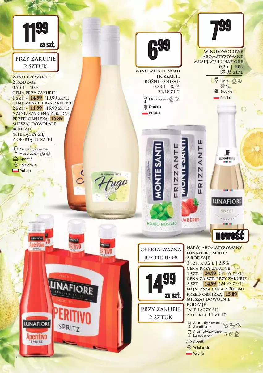 Gazetka promocyjna Dino - Katalog alkoholowyㅤ - ważna 10.08 do 14.08.2026 - strona 30 - produkty: Monte, Monte Santi, Mus, Napój, Wino