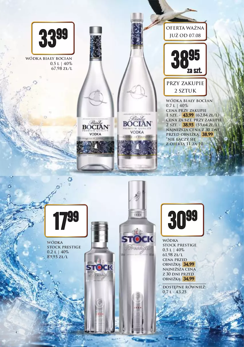 Gazetka promocyjna Dino - Katalog alkoholowyㅤ - ważna 10.08 do 14.08.2026 - strona 4 - produkty: Biały Bocian, Stock, Wódka