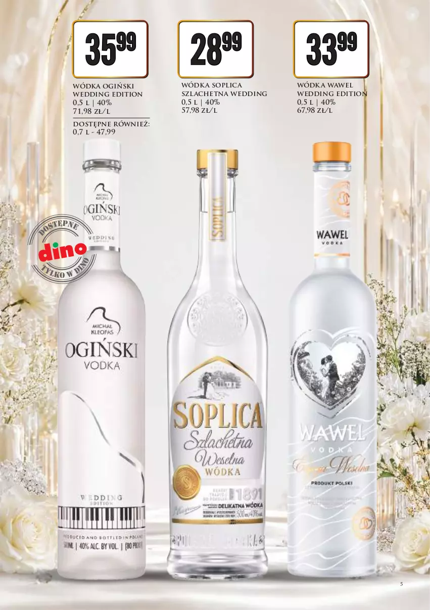 Gazetka promocyjna Dino - Katalog alkoholowyㅤ - ważna 10.08 do 14.08.2026 - strona 5 - produkty: Ogiński, Soplica, Wawel, Wódka