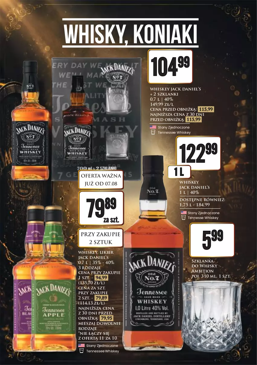 Gazetka promocyjna Dino - Katalog alkoholowyㅤ - ważna 10.08 do 14.08.2026 - strona 9 - produkty: Ambition, Lanki, Likier, Szklanka, Whiskey, Whisky