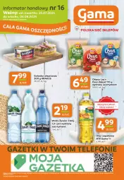 Gazetka promocyjna Gama - Gazetka Gama - Gazetka - ważna od 06.08 do 06.08.2024 - strona 12 - produkty: Krakus, Ser, Telefon, Chipsy, Olej rzepakowy, Woda, Golonka wieprzowa, Olej