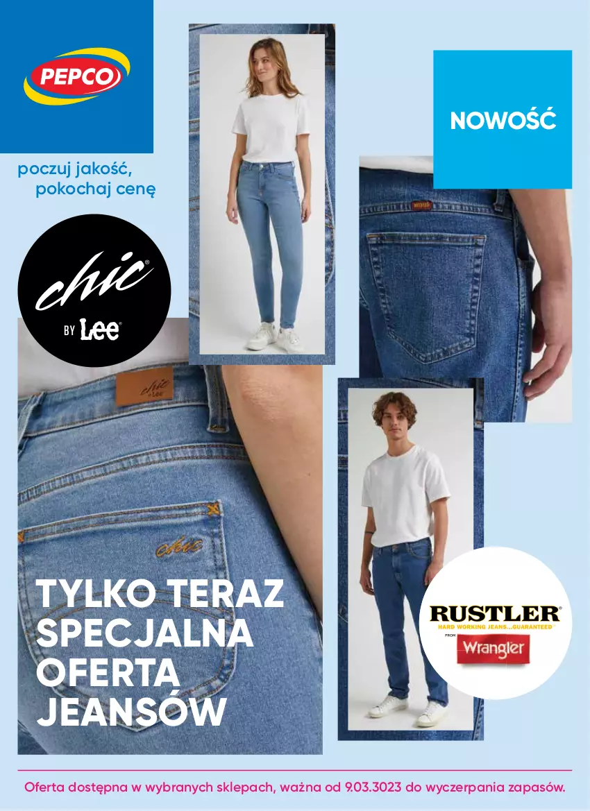 Gazetka promocyjna Pepco - Specjalna oferta jeansów - ważna 09.03 do 31.03.2023 - strona 1 - produkty: Koc, Tera